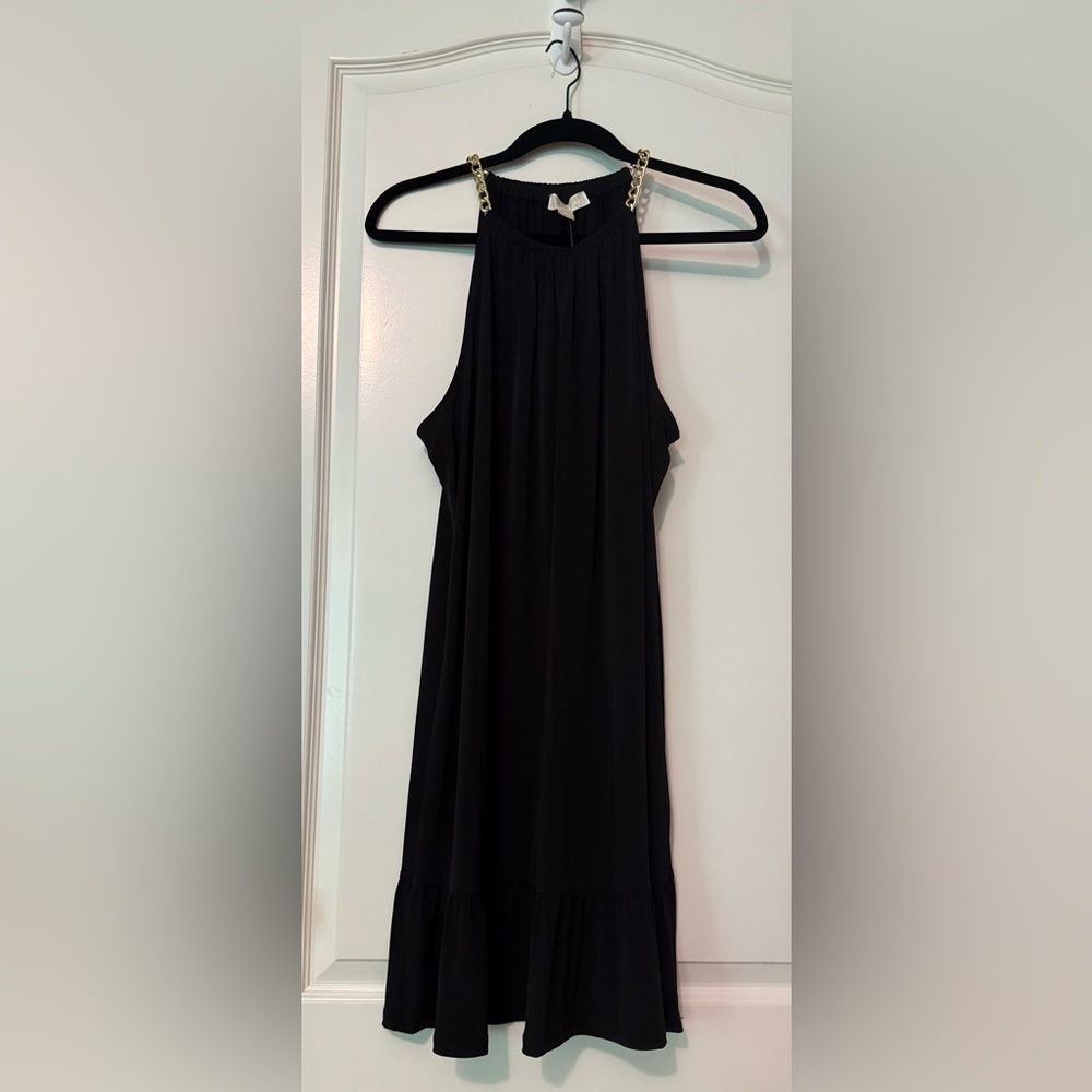 Michael Kors Black Halter Dress